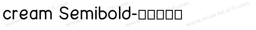 cream Semibold字体转换